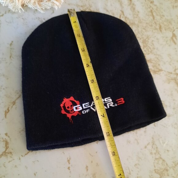 Gears of War 3 (Xbox 360 game) Promo Knit Beanie/ Skull Cap NWOT! - Black, OS - Picture 7 of 9